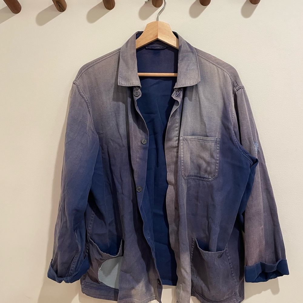 Men's tie-dye worker Jacket